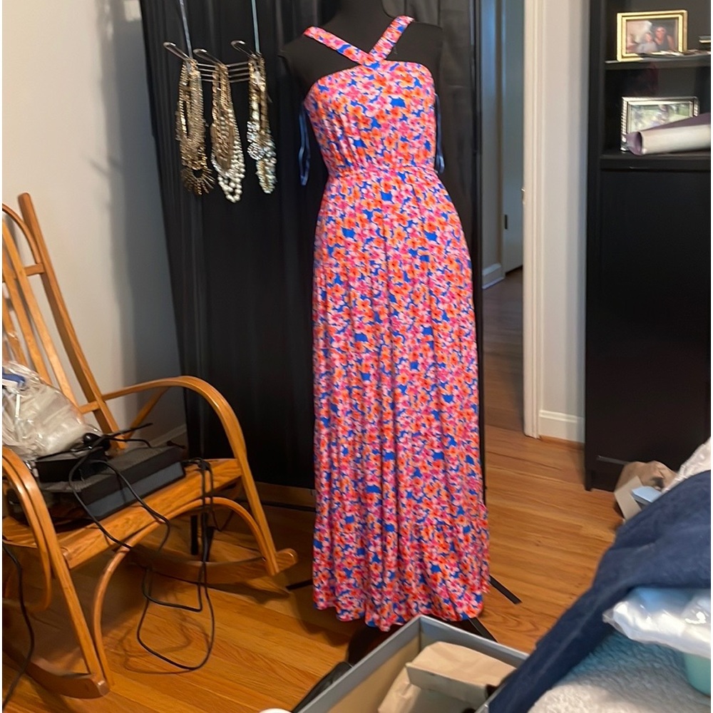 Barbie pink NWT maxi dress XS - Picture 3 of 6